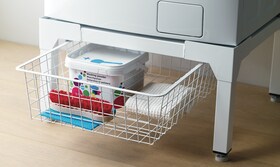 Utdragbart tvättlåda under Electrolux-tvättmaskin