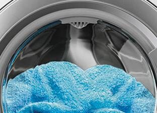 Tvättmaskin med handdukar